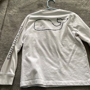 Vineyard Vines white long sleeves tee size 5